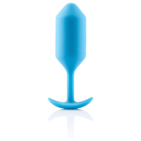 b-vibe - plug anal con dos bolas - 180g - silicona azul