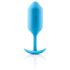 b-vibe - plug anal con dos bolas - 180g - silicona azul