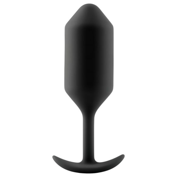 b-vibe - plug anal con dos bolas - silicona negra - 180g