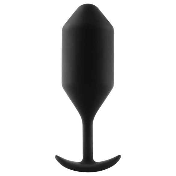 b-vibe - plug anal bolas dobles - silicona negra - 257g