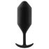 b-vibe - plug anal bolas dobles - silicona negra - 257g