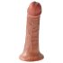 Consolador King Cock 15 cm - marrón