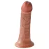 King Cock - consolador realista - marrón 15 cm