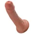 King Cock - consolador realista - marrón 15 cm