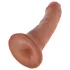 King Cock - consolador realista - marrón 15 cm