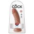 King Cock - Consolador realista - 20 cm - color oscuro