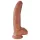 King Cock - Dildo realista con testículos - 23 cm - marrón