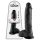 Consolador Real King Cock 25 cm con Testículos - Negro