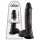 King Cock - Consolador realista con testículos - 25 cm - negro