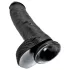 King Cock - Consolador realista con testículos - 25 cm - negro