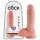 King Cock - Consolador realista con testículos - 20 cm - color piel