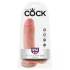 King Cock - Consolador realista con testículos - 20 cm - color piel