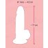 Dildo realista con ventosa - pequeño y natural