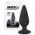 Black Velvets - plug anal pesado 75g - silicona negra