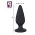 Black Velvets - plug anal pesado 75g - silicona negra
