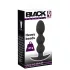 Black Velvets - plug anal bolas pesado 145g - silicona negra