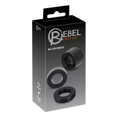  Rebel Ball - anillo para pene y testículos - set con extensor - negro