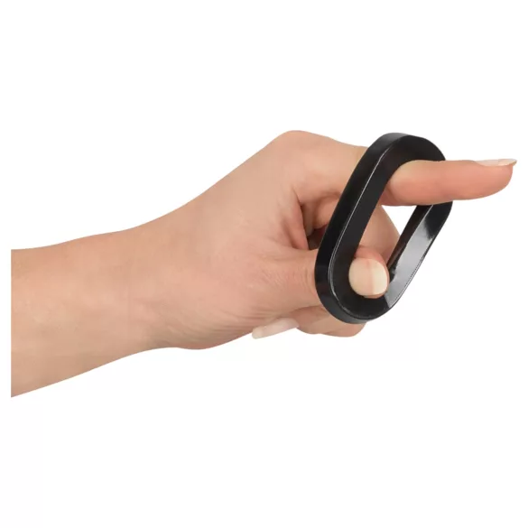 Rebel Ball - anillo para pene y testículos - set con extensor - negro