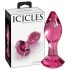 Icicles No. 79 - Consolador Anal de Vidrio Cónico (Rosa)