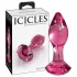 Icicles No. 79 - plug anal de vidrio en forma cónica - rosa