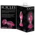 Icicles No. 79 - plug anal de vidrio en forma cónica - rosa