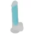 You2Toys - Dildo con ventosa luminoso - silicona azul