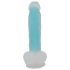 You2Toys Glow in the Dark - Dildo Luminoso con Ventosa (Azul)
