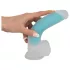 You2Toys - Dildo con ventosa luminoso - silicona azul