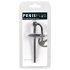 Plug pene silicona con anillo y sonda uretral hueca (negro)