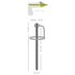 Plug pene silicona con anillo y sonda uretral hueca (negro)