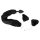 Bad Kitty - Set de plugs anales gatito - (negro)