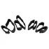Bad Kitty - set de ataduras manos a pies - negro