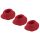Set de copas Womanizer Premium S - rojo (3uds)