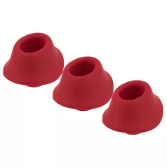   Womanizer Premium M - set de cabezales de recambio - silicona roja - 3 piezas
