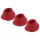 Womanizer Premium M - set de cabezales de recambio - silicona roja - 3 piezas