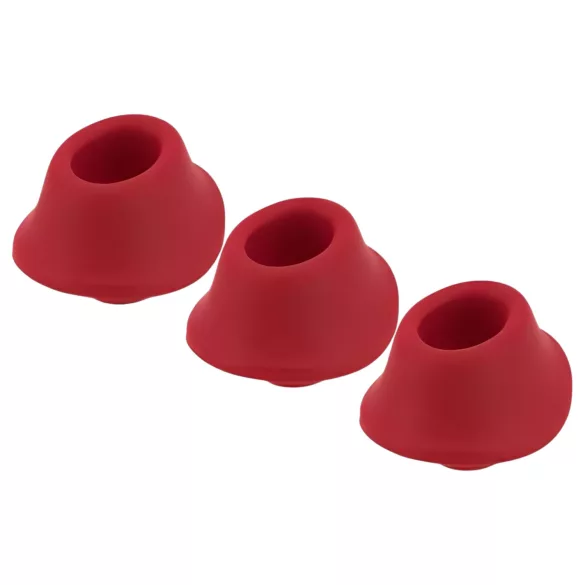 Womanizer Premium M - set de cabezales de recambio - silicona roja - 3 piezas