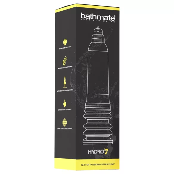 Bathmate Hydro7 - bomba hidráulica para el pene (transparente)
