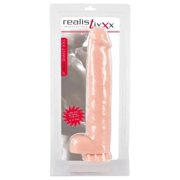 realistixxx Giant 3XL - dildo realista (42 cm, color natural)