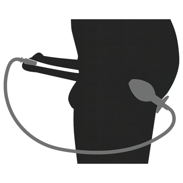 Piss to Ass Plug - plug anal hueco con dilatador de uretra