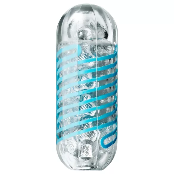 TENGA Spinner Tetra - masturbador masculino - textura giratoria - transparente