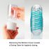 TENGA Spinner Tetra - Masturbador Transparente