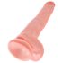Dildo King Cock 14 con testículos 35cm - natural
