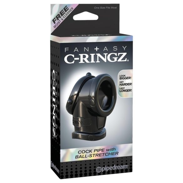 Anillo Estimulador Fantasy Cock Pipe - Negro