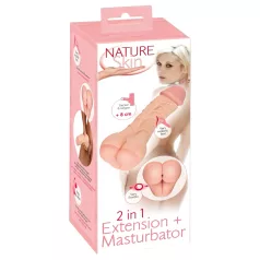   Nature Skin - masturbador anal y funda para pene 2en1 - color natural
