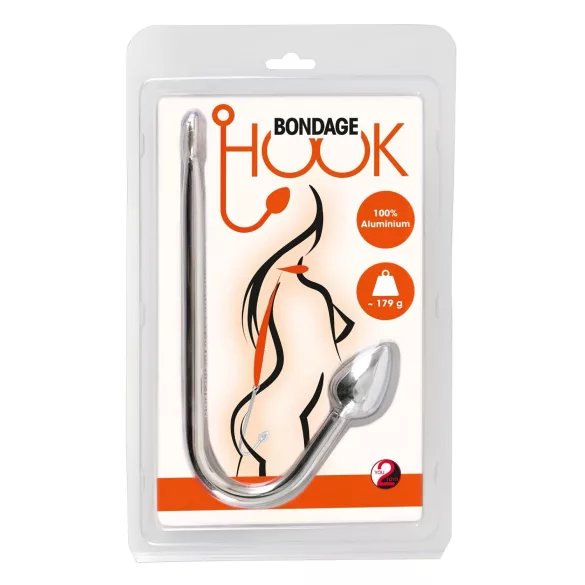 You2Toys - gancho anal de aluminio - plata - 179g
