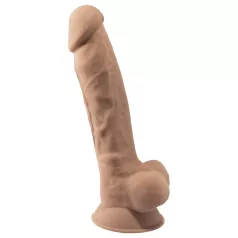 Silexd 7 - consolador con ventosa - 17,5 cm - color natural