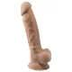 Silexd 7 - consolador con ventosa - 17,5 cm - color natural