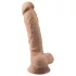 Silexd 7 - consolador con ventosa - 17,5 cm - color natural