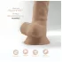 Silexd 7 - consolador con ventosa - 17,5 cm - color natural