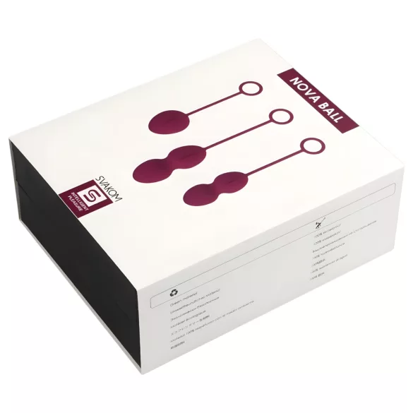 Svakom Nova - set de bolas chinas 3 piezas - silicona violeta